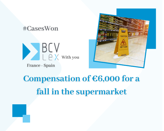 compensation fall supermarket
